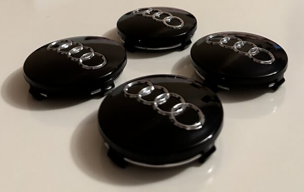 original.jpeg 4 pcs (Set) 60mm - 2.36inch Black Audi Wheel Center Hub Caps (4B0601170)