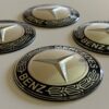 4 pcs (Set) 75mm - 2.95inch Silver Mercedes Benz Wheel Center Hub Caps Stickers