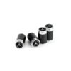 original.jpeg 4 pcs (Set) Black Carbon Tire Valve Dust Caps for Mercedes Benz