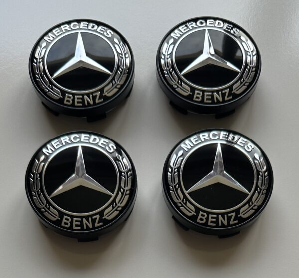 original.jpeg 4 pcs (Set) 60mm - 2.36inch Black Mercedes Benz Wheel Center Hub Caps
