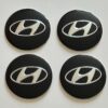 original.jpeg 4 pcs (Set) 56mm - 2.20inch Black Hyundai Wheel Center Hub Caps Stickers
