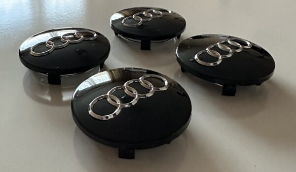 original.jpeg 4 pcs (Set) 68mm - 2.68inch Black Audi Wheel Center Hub Caps (8D0601170)