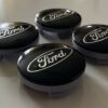 4 pcs (Set) 54mm - 2.13inch Black Ford Wheel Center Hub Caps