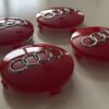 original.jpeg 4 pcs (Set) 60mm - 2.36inch Glossy Red Audi Wheel Center Hub Caps (4B0601170)