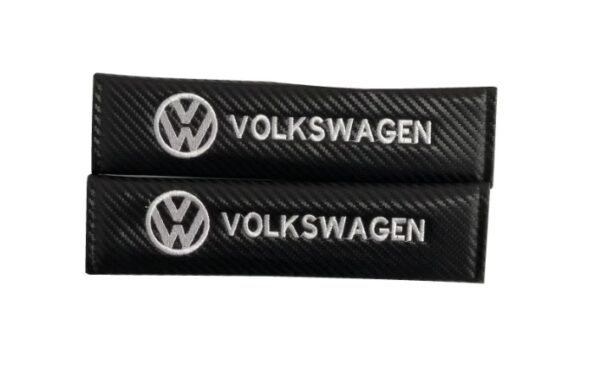 original.jpeg 2 pcs Black & White Volkswagen Car Styling Safety Belt Cover Protection Shoulder Pad Cushion Harness Pad
