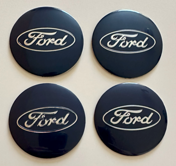 original.png 4 pcs (Set) 56mm - 2.20inch Dark Blue Ford Wheel Center Hub Caps Stickers