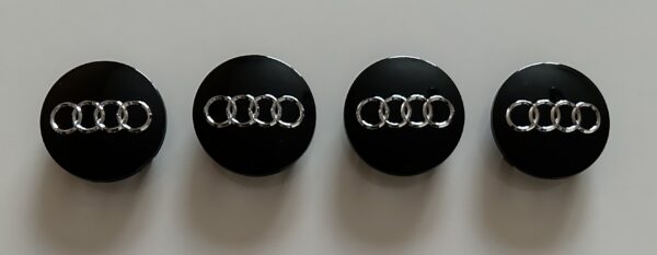 original.jpeg 4 pcs (Set) 68mm - 2.68inch Black Audi Wheel Center Hub Caps (8D0601170)