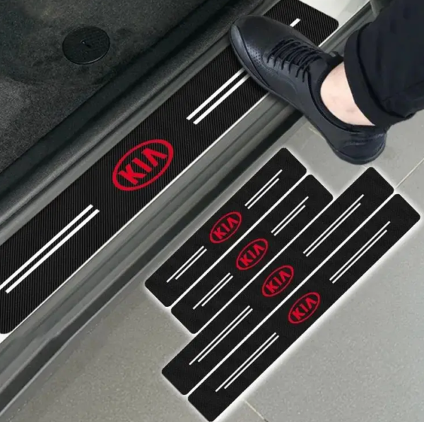 original.png 4 pcs Carbon Fiber Car Door Sill Scuff Protector Set for Kia - Anti-Scratch Strip