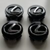 original.jpeg 4 pcs (Set) 62mm - 2.44inch Black Lexus Wheel Center Hub Caps