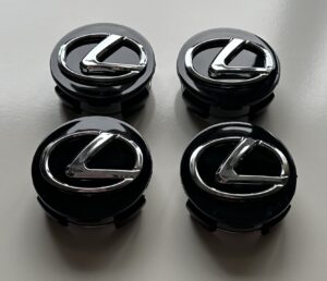 original.jpeg 4 pcs (Set) 62mm - 2.44inch Black Lexus Wheel Center Hub Caps