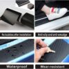 4 pcs Carbon Fiber Car Door Sill Scuff Protector Set for Subaru - Anti-Scratch Strip