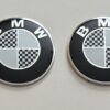 original.jpeg 4 pcs (Set) 56mm - 2.20inch Carbon Black & White BMW Wheel Center Hub Caps Stickers