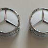 original.jpeg 4 pcs (Set) 75mm - 2.95inch Silver Mercedes Benz Wheel Center Hub Caps