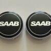 original.jpeg 4 pcs (Set) 63mm - 2.48inch Black SAAB Wheel Center Hub Caps