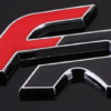 original.png 1 pcs Black & Red Seat FR Metal Emblem Sticker