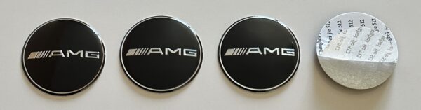 original.jpeg 4 pcs (Set) 65mm - 2.56inch Black AMG Wheel Center Hub Caps Stickers