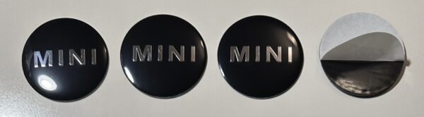 original.jpeg 4 pcs (Set) 56mm - 2.20inch Black Mini Cooper Wheel Center Hub Caps Stickers