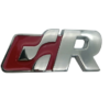 original.png 1 pcs Silver & Red Volkswagen GR Emblem Sticker Metal