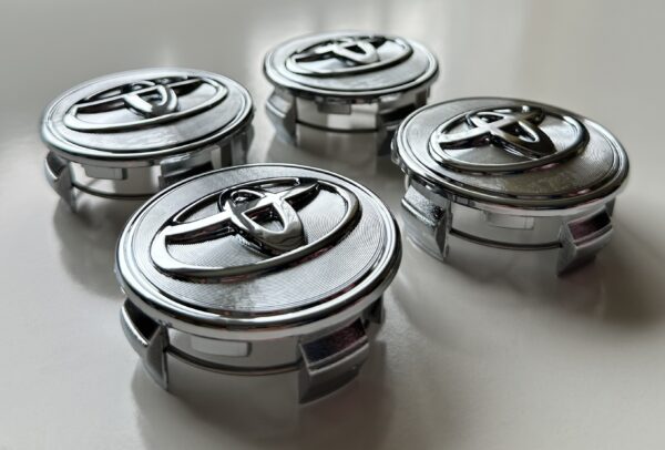 original.jpeg 4 pcs (Set) 62mm - 2.44inch Chrome Toyota Wheel Center Hub Caps