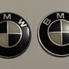 original.jpeg 4 pcs (Set) 65mm - 2.56inch Black & White BMW Wheel Center Hub Caps Stickers