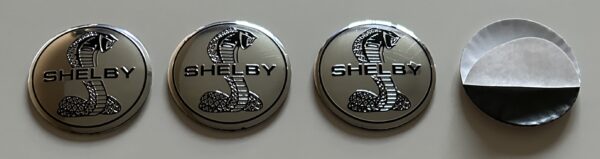 original.jpeg 4 pcs (Set) 56mm - 2.20inch Silver Shelby Wheel Center Hub Caps Stickers