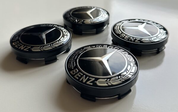 original.jpeg 4 pcs (Set) 60mm - 2.36inch Black Mercedes Benz Wheel Center Hub Caps