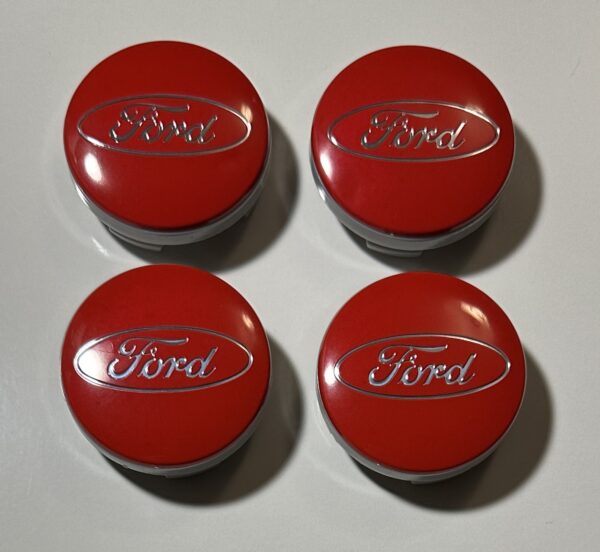 original.jpeg 4 pcs (Set) 54mm - 2.13inch Red Ford Wheel Center Hub Caps