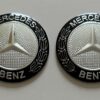 original.jpeg 4 pcs (Set) 56mm - 2.20inch Silver & Black Mercedes Benz Wheel Center Hub Caps Stickers