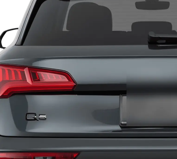 original.png 1 pcs Glossy Black Audi Q5 Emblem Sticker