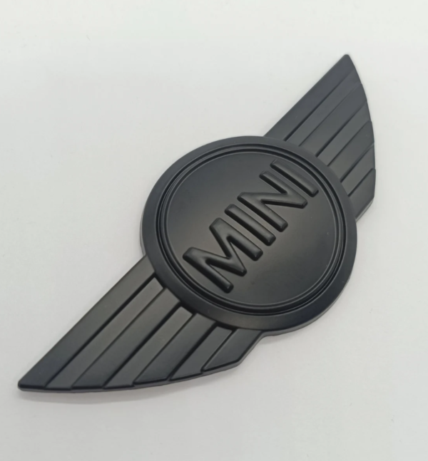original.png 1 pcs Black Matte 3D Mini Cooper Metal Emblem Sticker for Hood & Trunk