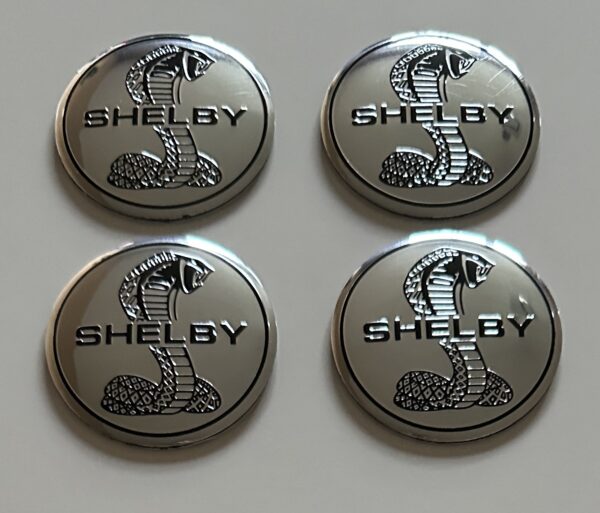 original.jpeg 4 pcs (Set) 56mm - 2.20inch Silver Shelby Wheel Center Hub Caps Stickers