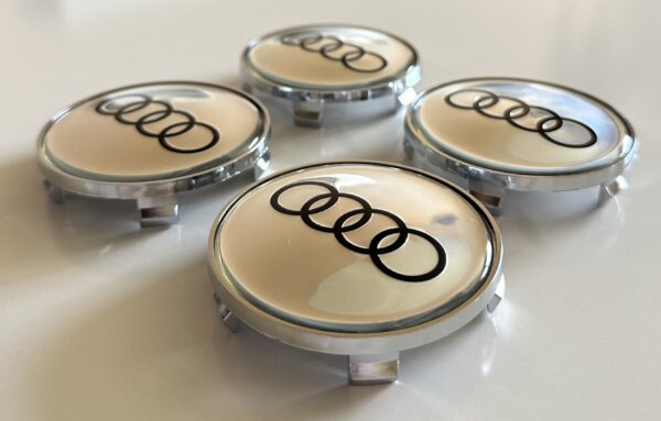 original.jpeg 4 pcs (Set) 68mm - 2.68inch Silver Audi Wheel Center Hub Caps