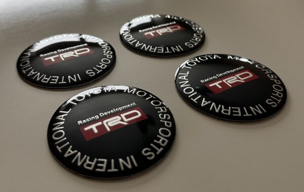 original.jpeg 4 pcs (Set) 56mm - 2.20inch Black Toyota TRD Wheel Center Hub Caps Stickers