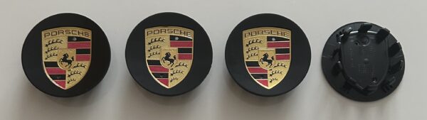 original.jpeg 4 pcs (Set) 76mm - 2.99inch Black Porsche Wheel Center Hub Caps