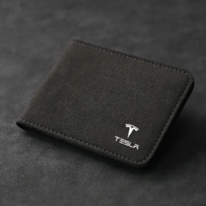 original.png 1 pcs Black Suede Car Document Storage Wallet – Tesla Model 3/X/S/Y Logo Wallet, ID Card & Driver’s License Holder, Organizer Bag