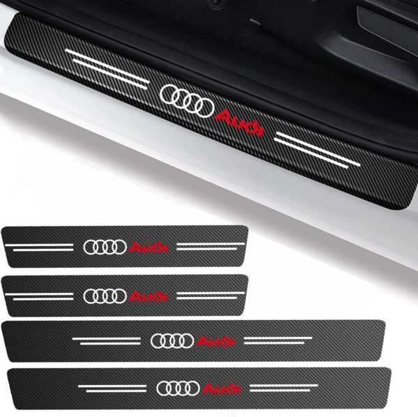 original.jpeg 4 pcs Carbon Fiber Car Door Sill Scuff Protector Set for Audi - Anti-Scratch Strip