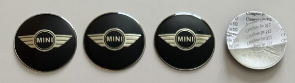original.jpeg 4 pcs (Set) 65mm - 2.56inch Black Mini Cooper Wheel Center Hub Caps Stickers