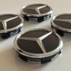 original.jpeg 4 pcs (Set) 60mm - 2.36inch Matte Black Mercedes Benz Star Logo Wheel Center Hub Caps