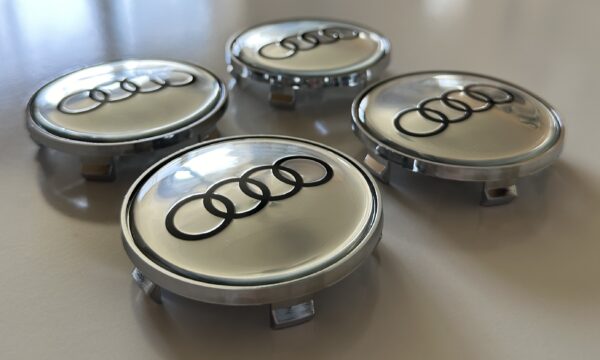 original.jpeg 4 pcs (Set) 68mm - 2.68inch Silver Audi Wheel Center Hub Caps