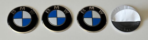 original.jpeg 4 pcs (Set) 56mm - 2.20inch Blue & White BMW Wheel Center Hub Caps Stickers