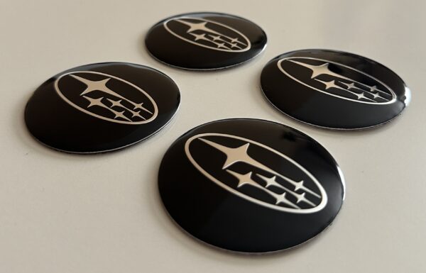 original.jpeg 4 pcs (Set) 56mm - 2.20inch Black Subaru Wheel Center Hub Caps Stickers