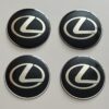 original.jpeg 4 pcs (Set) 65mm - 2.56inch Black Lexus Wheel Center Hub Caps Stickers