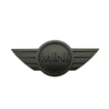 original.png 1 pcs Black Matte 3D Mini Cooper Metal Emblem Sticker for Hood & Trunk