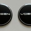 original.jpeg 4 pcs (Set) 56mm - 2.20inch Black Vossen Wheel Center Hub Caps Stickers