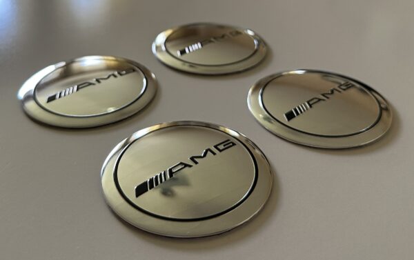 original.jpeg 4 pcs (Set) 56mm - 2.20inch Silver AMG Wheel Center Hub Caps Stickers