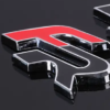 original.png 1 pcs Black & Red Seat FR Metal Emblem Sticker