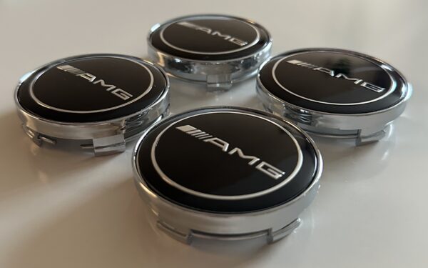 original.jpeg 4 pcs (Set) 60mm - 2.36inch Black AMG Wheel Center Hub Caps