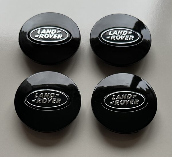original.jpeg 4 pcs (Set) 63mm - 2.48inch Black Land Rover Wheel Center Hub Caps