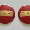 original.jpeg 4 pcs (Set) 80mm - 3.15inch Red & Gold BBS Wheel Center Hub Caps Stickers