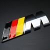 original.jpeg 1 pcs Silver Germany Flag Glossy BMW M Performance Emblem Sticker Metal